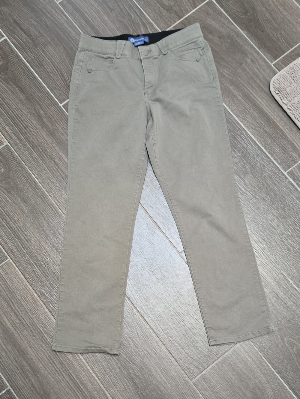 Democracy Olive Green Straight-Leg Jeans